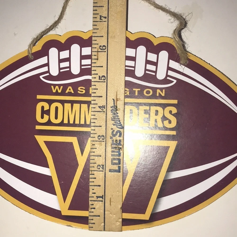 NFL Commanders Football Sign - Picture 4 of 6